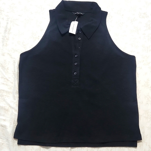 BANANA REPUBLIC SLUB RIBBED POLO TANK - Picture 2 of 8
